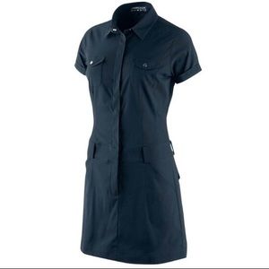 Nike Golf Black Dri-Fit Novelty Snap Front Dress